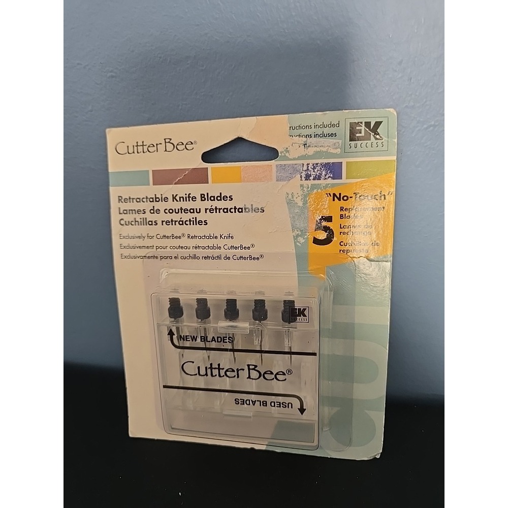 NEW Cutter Bee EK Retractable‎ Knife BLADES 5 Replacement METAL Craft Scrapbook